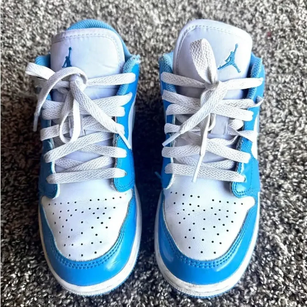 Nike Jordan Men's 1 Low SE White Legend Blue Basketball Size 3.5Y